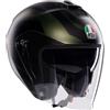 Moto In Moto Casco Jet E2206 AGV Irides Sakai Matt Green Black Nero Verde Opaco Taglia L