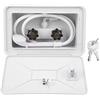 Bewinner Kit Box Doccia Per Flessibile Doccia Esterno con Serraturadoccia Rubinetto, Tubo Doccia a Parete Doccia Box Doccia Esterno Interruttore Freddo Caldo per Barca Marina