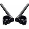 URmotorparts Manopole di ricambio nere per moto Kawasaki Ninja ZX6R 636 2003 - 2008 Ninja ZX10R 2004 - 2013 50 mm clip-on manubrio