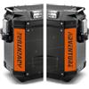 BLACK DOVES GRAPHICS 2pcs RIFRANGENTI ADESIVI compatibili con Valigie Laterali GIVI TREKKER OUTBACK 48 37 ltr Motorrad R 1150 1200 1250 GS F 650 700 800 GS R1200R S1000XR R1200RT (Arancione)