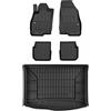 MOTOS Set di tappetini in gomma e tappetini per il bagagliaio per Alfa Romeo MiTo 2008-2018 Migliorare il comfort di viaggio con tappetino antiscivolo auto 3D- tappetini per tutte le stagioni auto, pr
