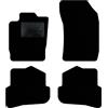 QUEMAR Tappetini Auto compatibili con Audi A1 8X 2010-2018/ Kit Tappeti Moquette e Gomma su Misura (Set 2 Anteriori + 2 Posteriori) / Ricami e Colori Personalizzati (Bordo Nero, 0 Ricami)