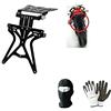 farbrothersonline COMPATIBILE CON HONDA HORNET 600 PORTATARGA DOPPIA REGOLAZIONE PER MOTO AERO-X 90146 SUPPORTO TARGA OMOLOGATO UE UNIVERSALE NERO 270X190X35MM