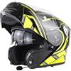 BCBKD Casco Moto Modulare Apribile Bluetooth Integrato Casco Flip Up Full Face Omologato ECE DOT Casco Per Moto Integrale Con Doppia Visiera Casco Da Ciclomotore Per Adulto Uomo E Donna A,4XL
