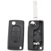 Viviance Auto 3 Tasti Chiave FOB Rimuovere Case Shell con Lama Compatibile con Peuge-OT 107 207 307 407 607 208 308 408 207SW 307SW Partner Compatibile con Citr-oen C2 C3 C4 C5 C6 C8 Berlingo Picasso