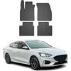 OMAC Tappetini in Gomma Compatibili con Ford Focus mk4 2019-2025 Tappetini Auto Nero 4tlg