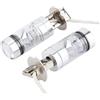 Kuuleyn Lampadine LED per auto, H3 6000K Kit lampadine per fari a LED blu 100W H3 Fendinebbia per guida di auto (confezione da 2)