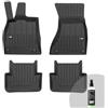 FROGUM ProLine 3D Set Esclusivo di tappetini auto per Audi A4 B8 2007-2015, per Audi A4 B8 Allroad 2008-2015 | Materiale TPE durevole | Bordini più alti