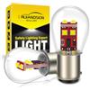 Ruiandsion 2 lampadine LED BA15D 1130 1142 1176 Bianco 9V-30V 12V 3535 6SMD LED, sostituto per luci posteriori di auto, rimorchi, barche, camper e caravan, non polarità