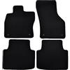 J&J AUTOMOTIVE Premium Tappetini in Tessuto di Velluto su Misura per Volkswagen Passat B8 2014-2021, Set da 4 Pezzi Anteriori e Posteriori, Antiscivolo, Colore Nero