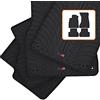 Travall Mats Tappertini Abitacolo Compatibili con Audi A4 Avant (2015-Corrente) Berlina (2015-2019) TRM1243 - Tappertini Auto in Gomma Originali