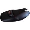 Moto Discovery Coprisella compatibile con Yamaha T-Max 500 2001-2007 nero con cuciture rosse e logo rosso