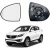 Polcar Vetro Specchietto per Kia Sportage,Riscaldato,876113W300,2010-2015, (SINISTRO)