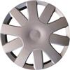 RYELDOM Copricerchi 14 Pollici per Peugeot 107 e Bipper, Set 4 Coppe Ruota in Nylon Flessibile Resistenti, Copricerchi Auto 14, Made in Italy