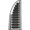 Yinnabc poggiapiedi AT Per Fiat Per 500x500X2014 2015 2016-2019 2020 2021Gas Freno Resto Pedale Copertura Accessori Per Interni Auto Pedal Freno(C)