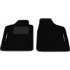 Somer Car Kit Tappetini Auto SOLO ANTERIORI 2pz compatibili con Fiat Panda 141 1980-2003 | Set 2 tappeti anteriori su misura in moquette, bandiera Italia