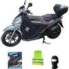 CLICK & GO COMPATIBILE CON KYMCO People S 300 per anno 2018 2° SERIE COPRIGAMBE R209-X TERMOSCUDO TUCANO URBANO COPERTA TERMICA IMPERMEABILE INTERNO IN ECO PELLICCIA SPECIFICO PER SCOOTER