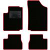 QUEMAR Tappetini Auto per Citroen C3 I, Bordo Rosso, 0 Ricami | 2002-2009 / Kit Tappeti Moquette e Gomma su Misura / Set 2 Anteriori + 2 Posteriori / Ricami e Colori Personalizzati