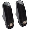 Hacreyatu 2 Pezzi Dinamici LED Indicatore di direzione laterale per Fiat Doblo Panda Idea Stilo Fiorino Multipla Punto Qubo Linea Musa (Nero)