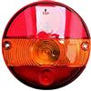 MelTruck Fanale posteriore destro rotondo con 3 funzioni, 12 V, 24 V, per camion, rimorchio, trattore
