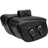 FIYFIOW Borse laterali Moto Borsa Viaggio Per Kawasaki Per Vulcan 900 2000 2006 Per Moto Custom Bisaccia Impermeabile Per Cruiser Borsa Laterale In Pelle Bagagli Universale(450mm)