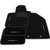 Generico Tappetini compatibili con Jeep Compass - 4xe Plug-in 2020-2025, bandiera Italia, kit tappetini auto personalizzati, set tappeti in moquette, tappeto auto