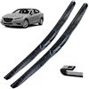 Autopixl Spazzole tergicristallo ibride anteriori compatibili con Mazda 3 Axela BM BN 2014-2018 Parabrezza Parabrezza Finestrini Spazzole for pioggia 24+18