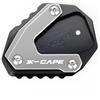 ZESIDIMO Per X-Cape 650 X Cavalletto Moto Supporto Laterale Extension Piastra,Grigio