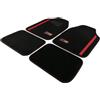 Red Bull Racing Red Bull Set Tappeti 4 Pz Powerbar in PVC e Moquette Nero/Rosso per auto, confortevoli e resistenti allo sporco, Dimensioni 66,5 cm x 45 cm