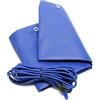 Wiltec Telo per carrello appendice 2575 x 1345 x 50 mm PVC con corda elastica Copertura per rimorchi leggeri