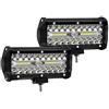Greenmigo ALPHA DIMA 2X 120W 36W 72W 180W Faro da Lavoro 6000K LED Luci Impermeabile IP67 Off Road Luci di Lavoro Barra per Fuoristrada Camion Auto(120W)