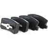 RIDEX 402B0101 Set d'assale Kit pastiglie freni Posteriore con fascetta/staffa con lamierino anticigolío Compatibilità con MITSUBISHI PAJERO III V7W, V6W