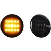 URAGER Direzione Indicatori 2PCS LED Dinamico Ambra Indicatori Direzione Luci Posizione Laterali Per Fiat Punto 188 1999-2012 Doblo 2001-2005(Dynamic Black)