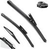 Autopixl Tergicristallo for auto compatibile con Renault Captur Kaptur 2013-2016 Tergicristallo anteriore posteriore for auto Tergicristalli in gomma morbida Parabrezza automatico 26+14+11 2015 (Color :