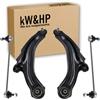 kW&HP KIT 4PZ BRACCI BRACCETTI OSCILLANTI E BIELLETTE ANTERIORI COMPATIBILI CON CLIO IV DAL 2012>