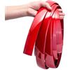 HOTHUIMIN 3 metri Modanatura per Auto, Striscia di modanatura autoadesiva, Cornice Rosso Lucido per Modanatura automobilistica per carrozzeria porta finestra laterale antigraffio (autoadesiva)(10mm(0.39Inch))
