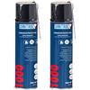 Rejel, 2 x Dinitrol 1000 Cera trasparente da 500 ml