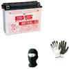 MOTO SPORT MONDO COMPATIBILE CON DUCATI 748 Racing 748 dal 1998 al 1999 BATTERIA BS YB16AL-A2 FORNITA COMPLETA DI LIQUIDO BATTERIE MOTO SCOOTER 16,8 AMPERE 12 VOLT 207X71,5X164 MM+OMAGGIO GUANTI