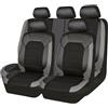 AnatuM Auto Set Coprisedili Per-MG ZS 2017-2023, Impermeabile PU Anteriori Posteriori Protezioni Sedili Comfort Accessori Interni,Grey