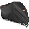 WOODEY Telo Moto Impermeabile, per BMW R 1250 GS Triple Black 2021-2023 Telo coprimoto da esterno impermeabile e resistente ai raggi UV,A