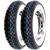 Motocar COPPIA RUOTE COMPLETE Kenda K333 BIANCO 3.00-10 42J VESPA 50 SPECIAL