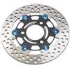 OLXWFNTD Per RPM Disco Freno Moto 220mm Disco Flottante Rotore Pinza Freno Universale 3 Fori Ruota Anteriore Posteriore Scooter(Black)