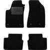Union Textile UNION Tappetini su misura realizzati per SUZUKI SX4 S-CROSS in moquette di qualita Nero (SZ28)