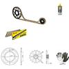 farbrothersonline COMPATIBILE CON YAMAHA XT (2KF) 600 1987-1989 KIT CATENA CORONA PIGNONE PER MOTO TRASMISSIONE DID 520VX3 LUN 102 MAGLIE,CORONA ACCIAIO P520-Z39,PIGNONE P520-Z15 SPECIFICO
