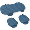 Auto Accessori Lupex Coprisedile Seduta 3 pezzi Universale Auto | Protezione Sedile 2 Anteriore e 1 Posteriore | Protector Comfort Automotive Cuscino Interni (Blu Chiaro)