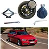 D'ANGELO 1988 Kit Ruotino di Scorta 17 compatibile con BMW Serie 3 con Cric, Chiave e Sacca E90 (2005-2012)