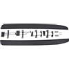 J&J AUTOMOTIVE Pedane Laterali per Land Rover Discovery 5 Dal 2016, Sottoporta Minigonne in Alluminio e Plastica ABS, Set Completo con Materiale di Montaggio Incluso