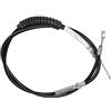 MASO 1 cavo frizione da 1,9 m, compatibile con modelli Ha-rle*, Forty Eight, Iron 883, Seventy Two, 1200 48 XL1200X, nero + argento