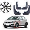 ontto Parafango auto in plastica, 4 pezzi, adatto per Honda Fit Jazz Cross 2020-2024, parafango anteriore e posteriore, accessorio di ricambio nero
