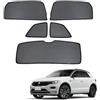 NERHWIVS Tendine Parasole Auto Bambini Tenda Parasole Per T-ROC 2017-2022 Protezione UV e Privacy Tende Magnetica Finestrini Laterali Posteriore Accessori,5pcs
